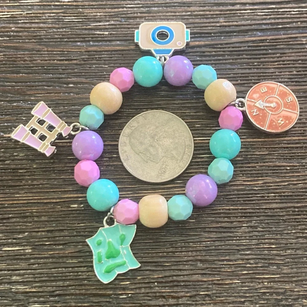 💎 2 Toddler Stretch Bracelets - Adventure Themed